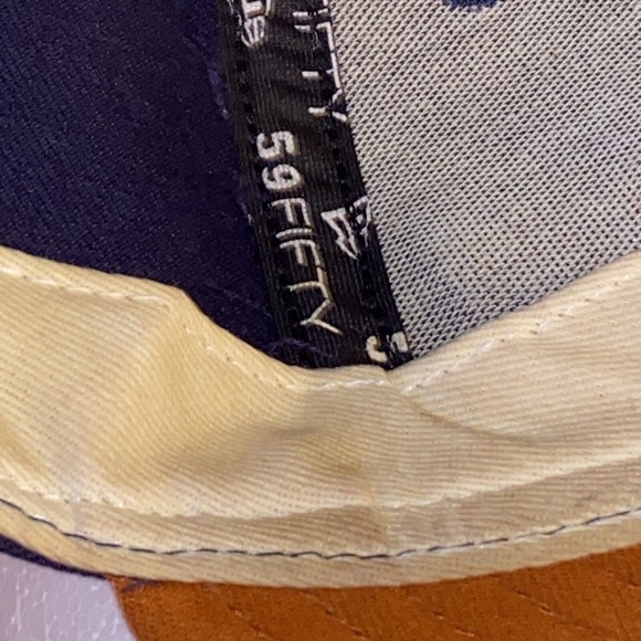 Titleist FJ by New Era Blue/Orange Strapback Fitted 7 1/2‎ Golf Cap Hat USA - Picture 9 of 11